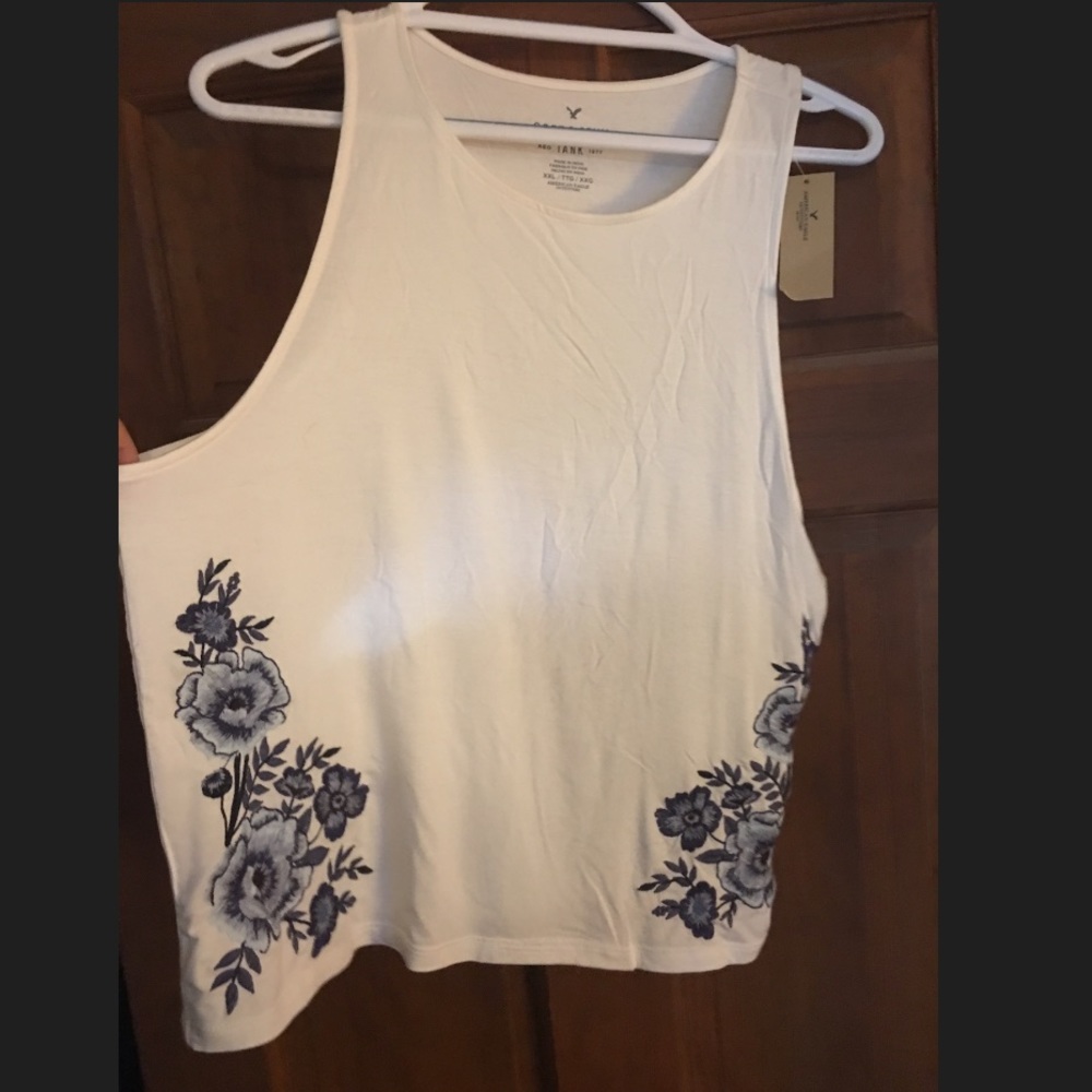 American Eagle floral tank
